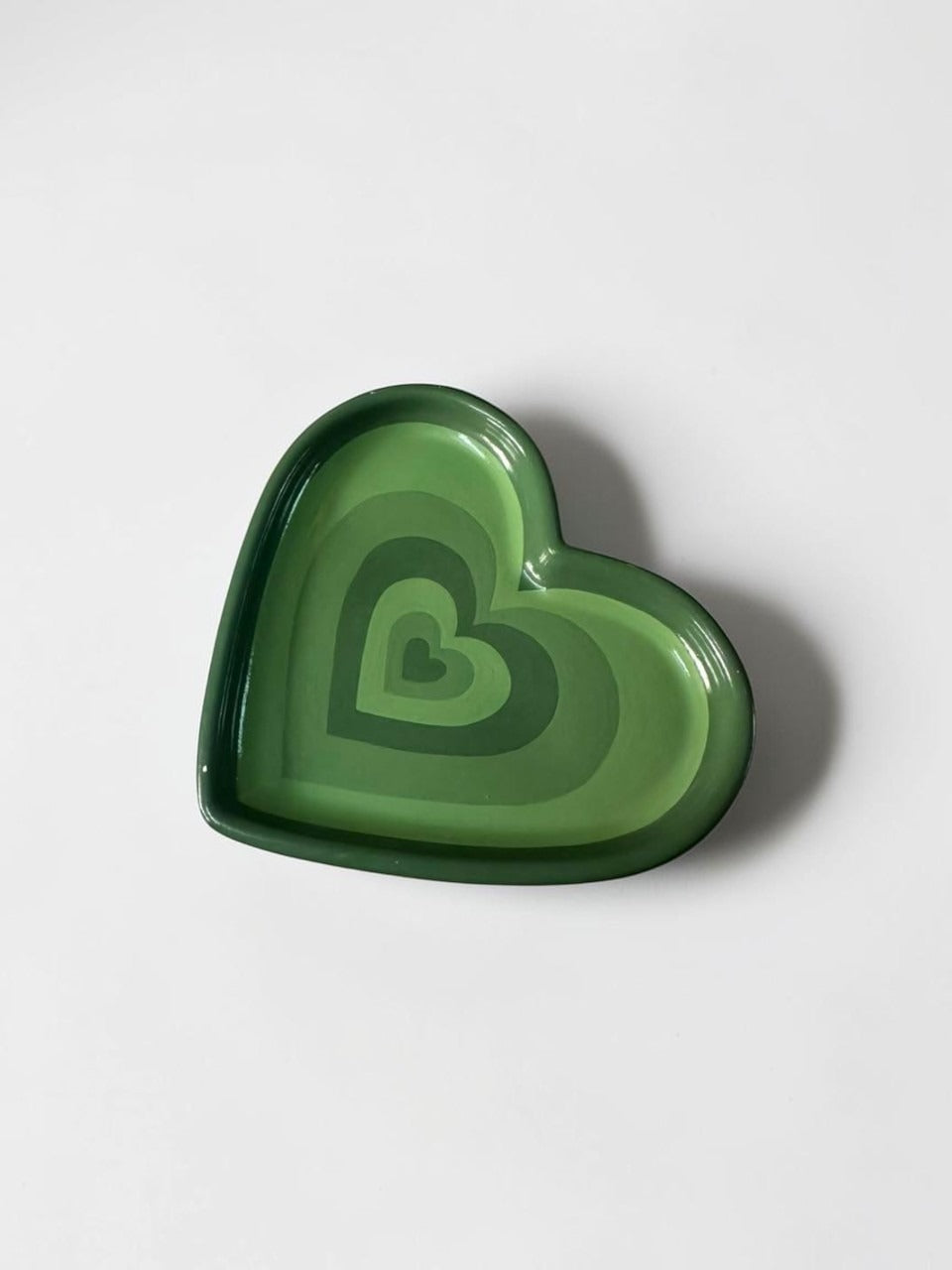 Green and Red Heart Tray