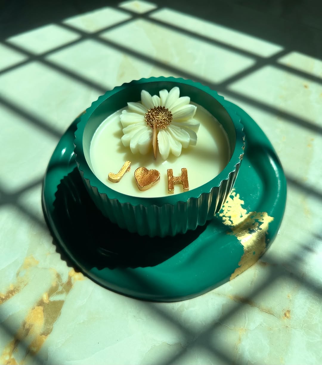 Emerald Bloom Luxury Candle