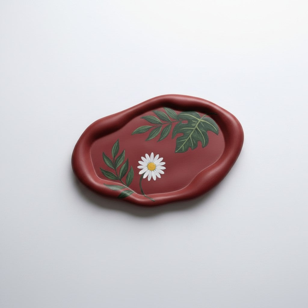 Botanical Oval Cloud Tray