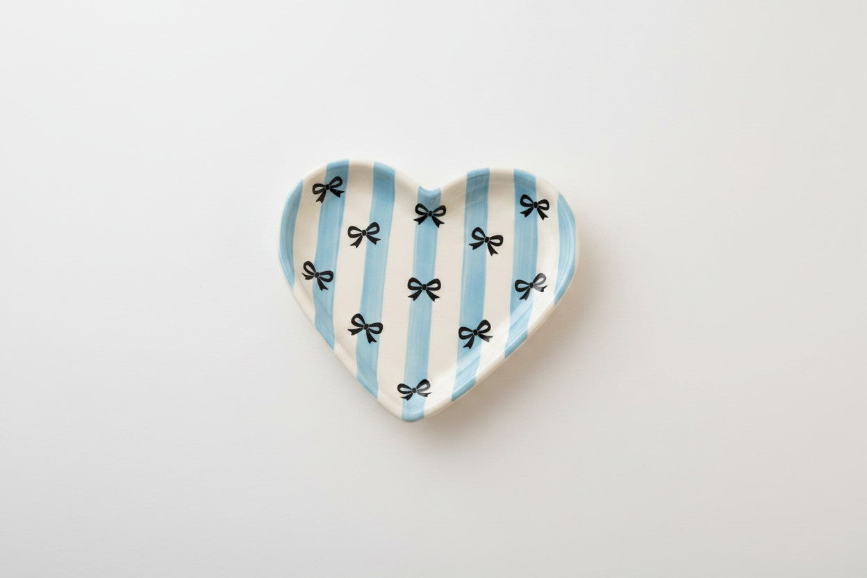 Sky Stripped Heart Tray